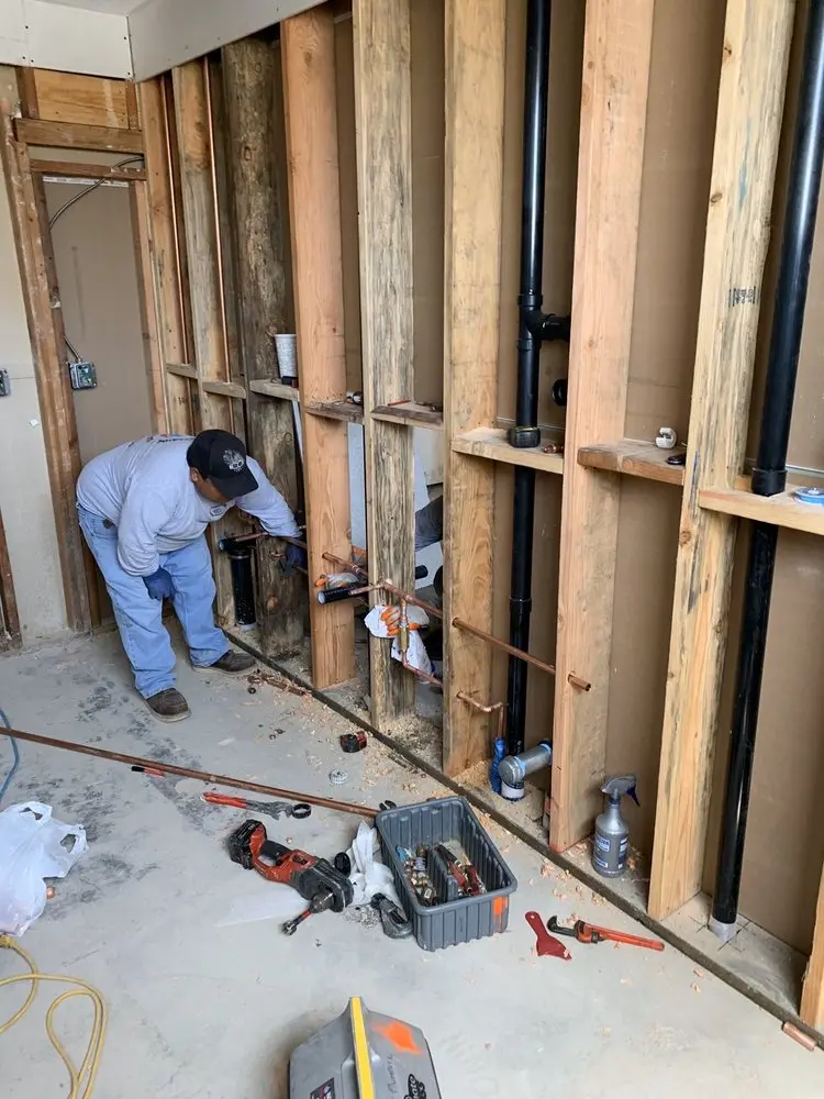 Commercial rough-in plumbing for Gas Line Repair in Quaker Settlement